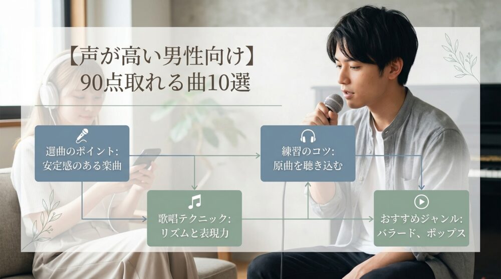 【声が高い男性向け】90点取れる曲10選