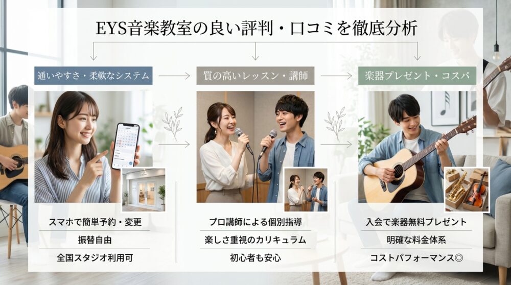 EYS音楽教室の良い評判・口コミを徹底分析