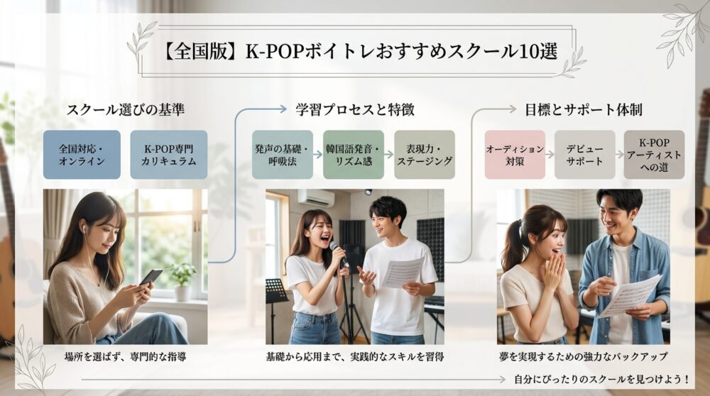 【全国版】K-POPボイトレおすすめスクール10選