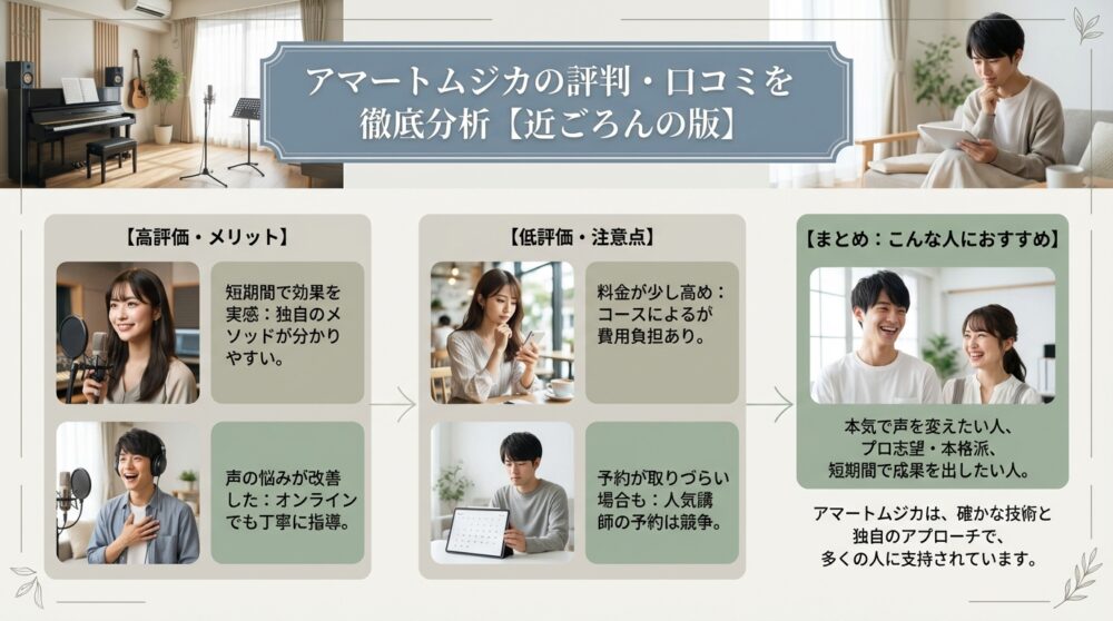 アマートムジカの評判・口コミを徹底分析【近ごろの版】