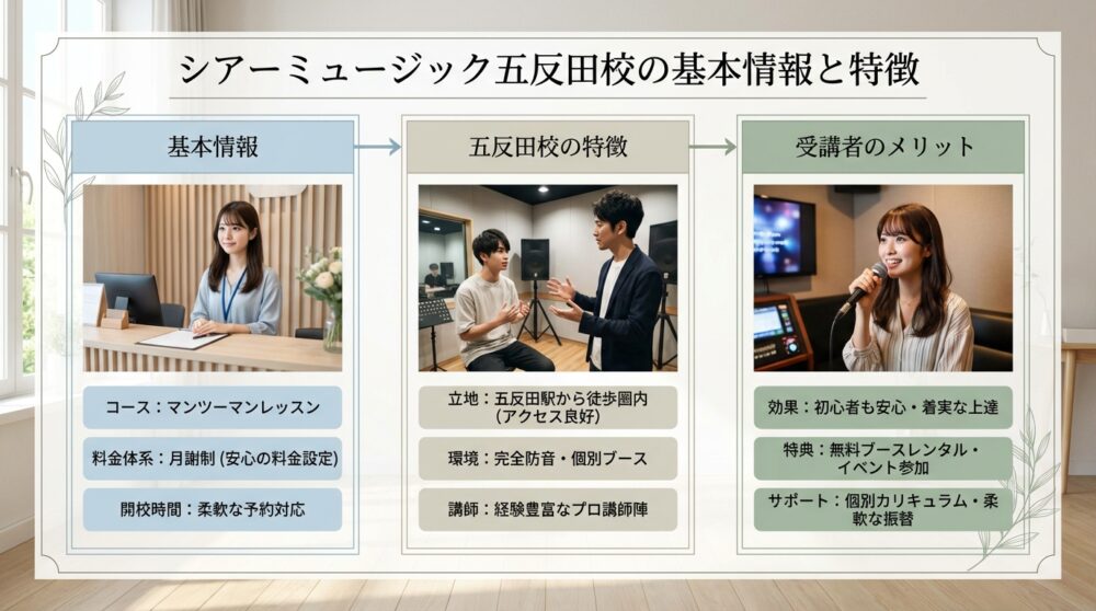 シアーミュージック五反田校の基本情報と特徴