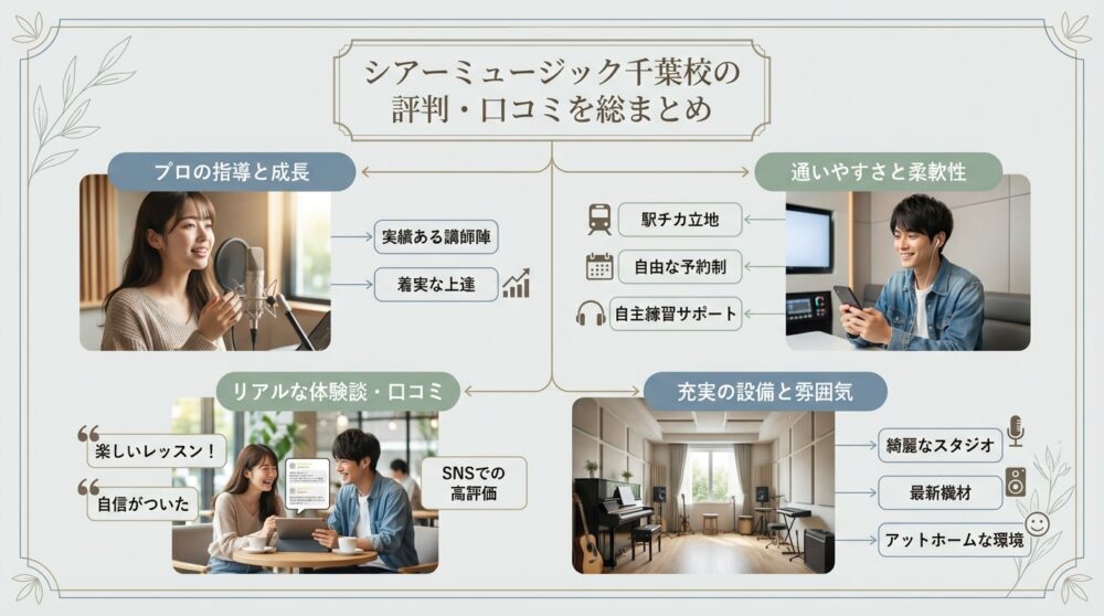 シアーミュージック千葉校の評判・口コミを総まとめ