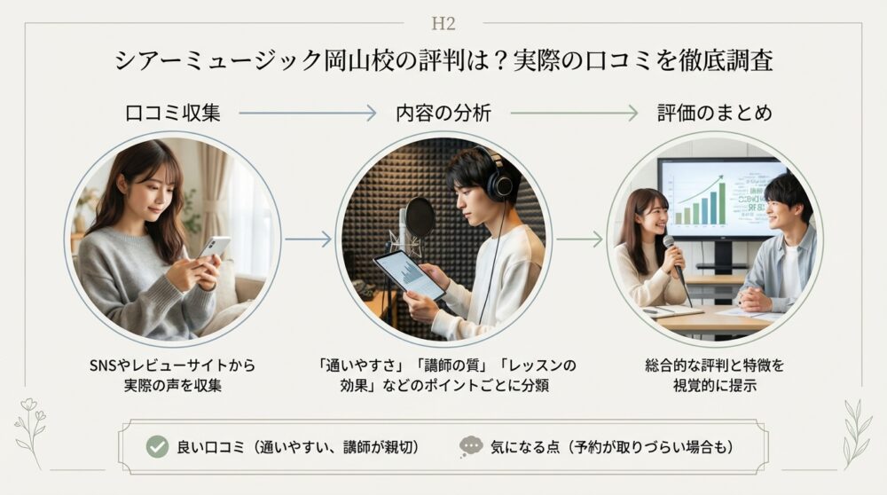 シアーミュージック岡山校の評判は？実際の口コミを徹底調査