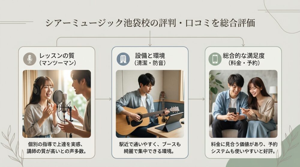 シアーミュージック池袋校の評判・口コミを総合評価