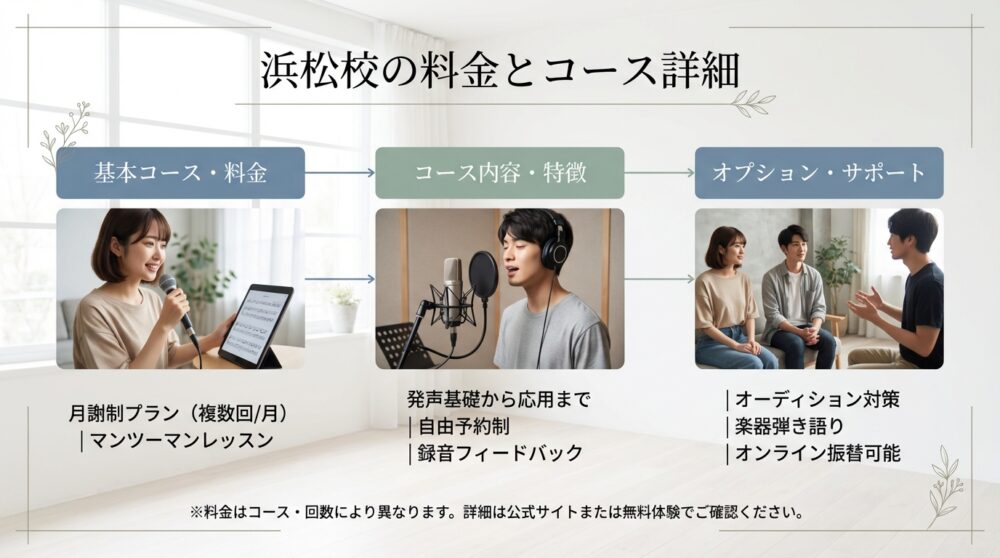 浜松校の料金とコース詳細