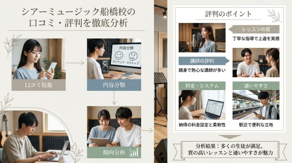 シアーミュージック船橋校の口コミ・評判を徹底分析