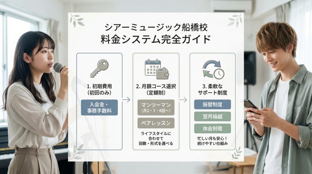 シアーミュージック船橋校の料金システム完全ガイド