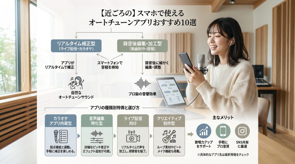【近ごろの】スマホで使えるオートチューンアプリおすすめ10選