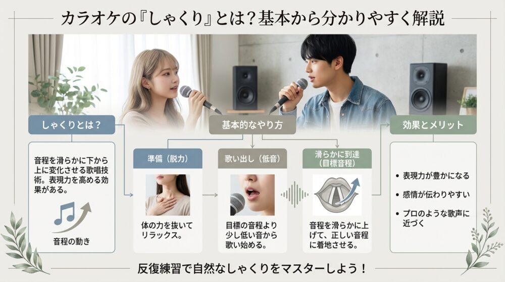 カラオケの「しゃくり」とは？基本から分かりやすく解説