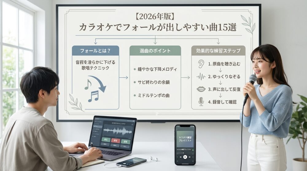 【2026年版】カラオケでフォールが出しやすい曲15選