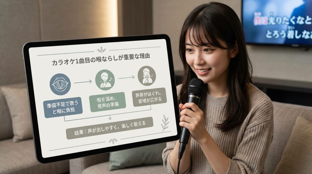 カラオケ1曲目の喉ならしが重要な理由