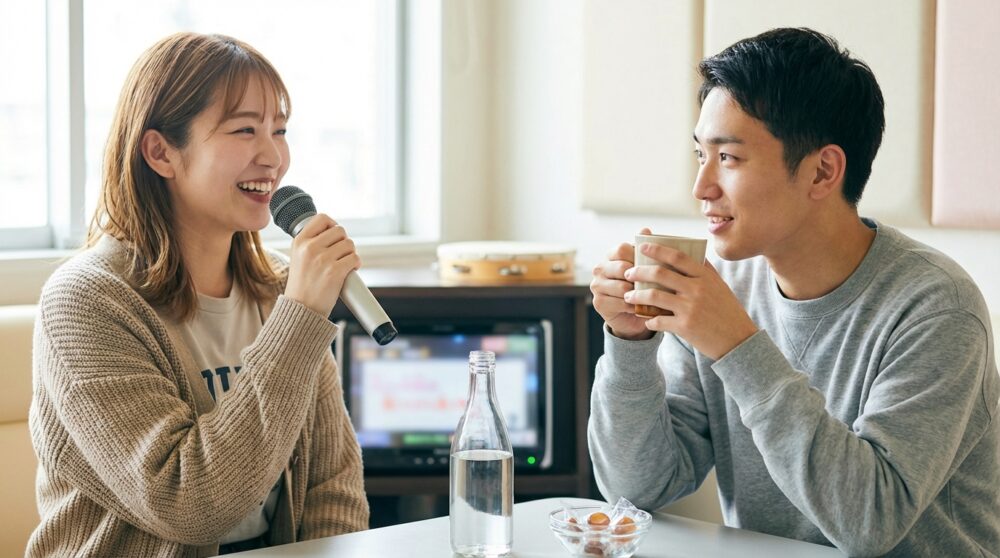 カラオケ 喉にいい飲み物 おすすめの解説イメージ