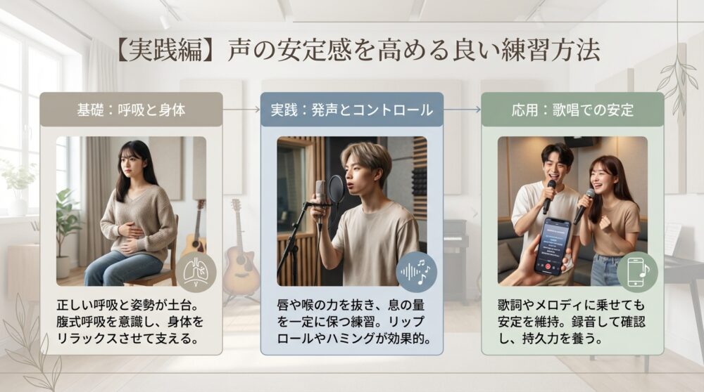 【実践編】声の安定感を高める良い練習方法