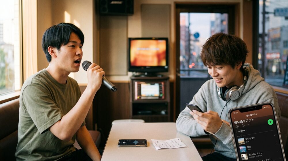 カラオケ 歌いやすい 男 低いの解説イメージ