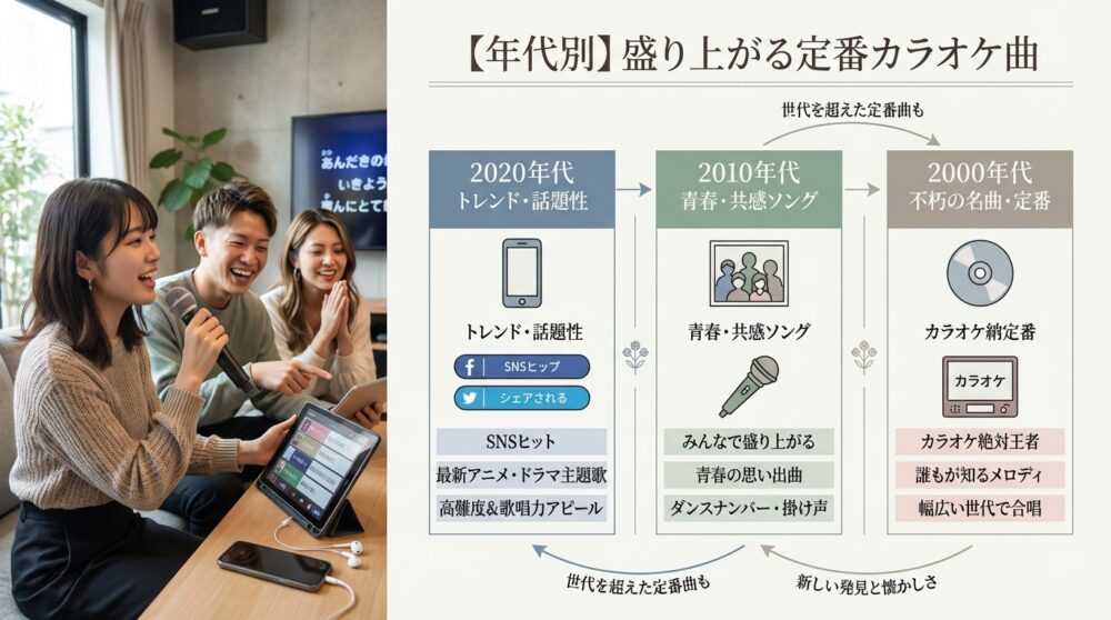 【年代別】盛り上がる定番カラオケ曲