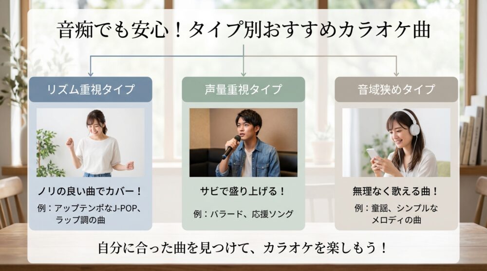 音痴でも安心！タイプ別おすすめカラオケ曲