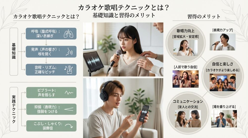カラオケ歌唱テクニックとは？基礎知識と習得のメリット