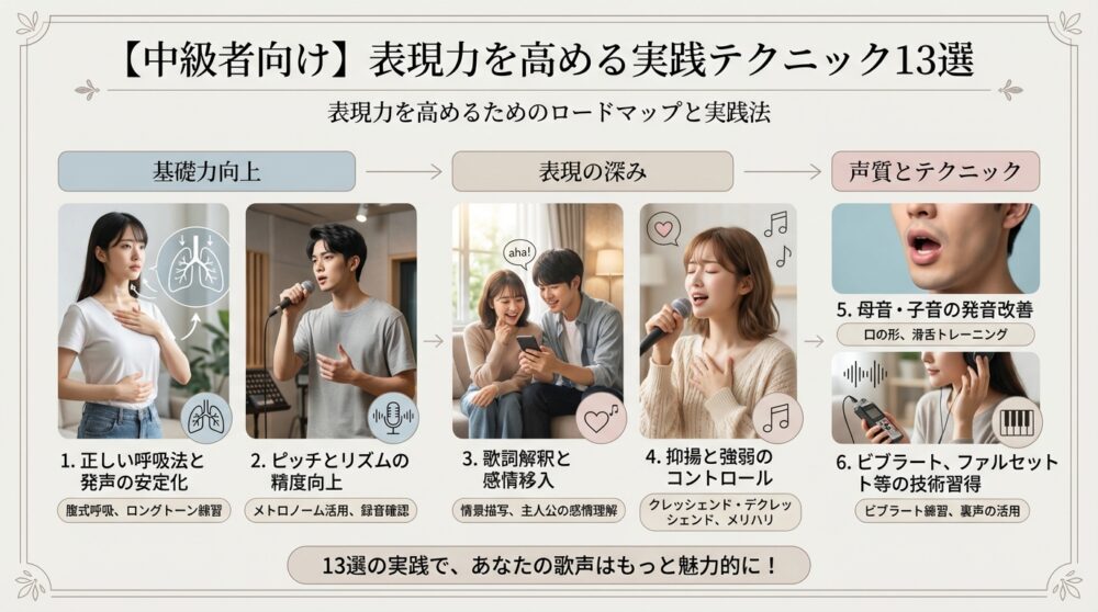 【中級者向け】表現力を高める実践テクニック13選