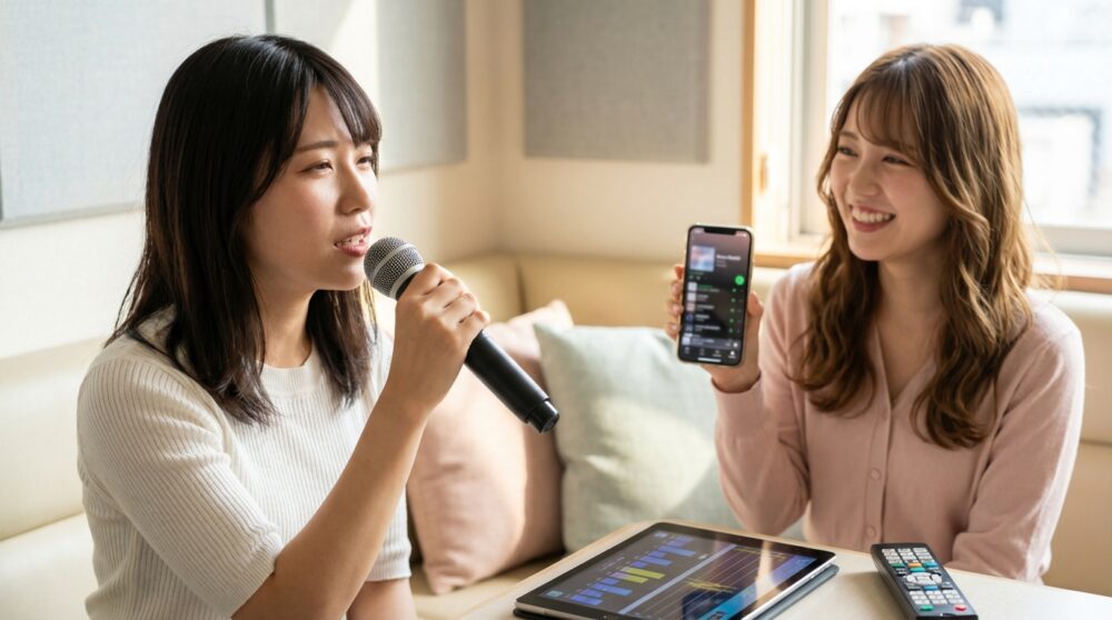 カラオケ 点数 取りやすい曲 女の解説イメージ