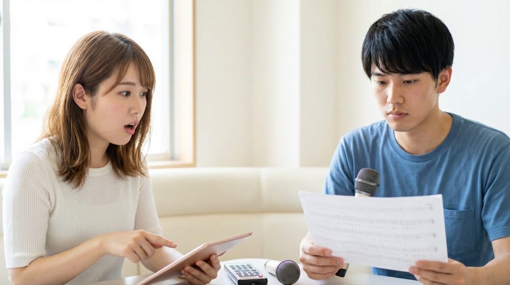 カラオケ 点数上げる方法の解説イメージ