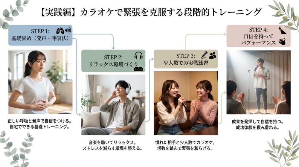 【実践編】カラオケで緊張を克服する段階的トレーニング