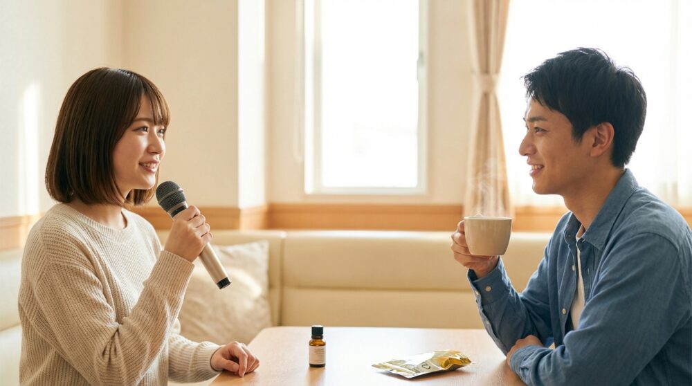 カラオケ 緊張しない方法の解説イメージ