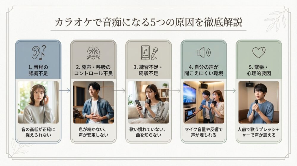 カラオケで音痴になる5つの原因を徹底解説