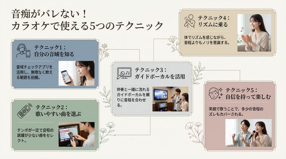 音痴がバレない！カラオケで使える5つのテクニック