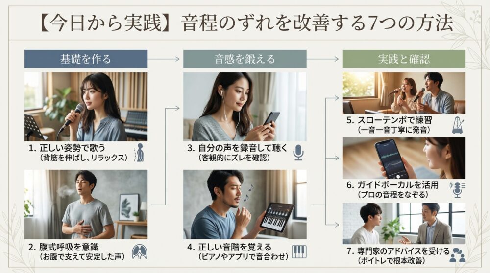 【今日から実践】音程のずれを改善する7つの方法