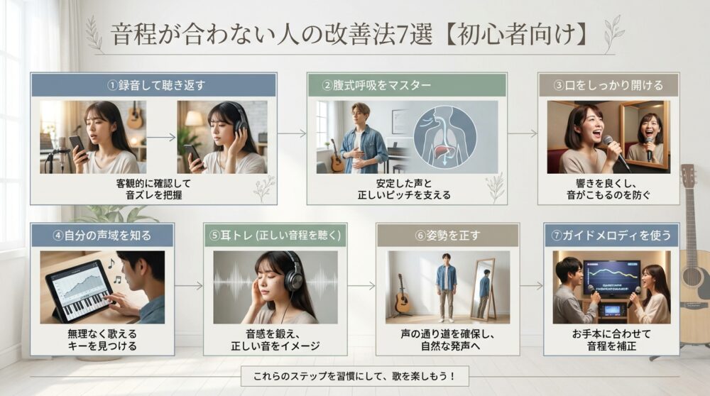 音程が合わない人の改善法7選【初心者向け】