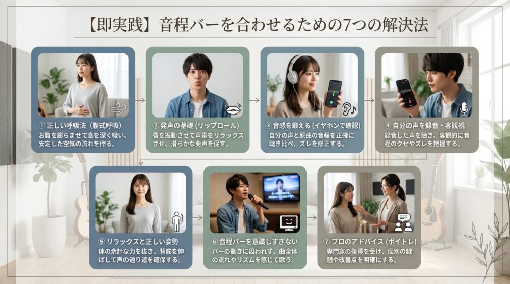 【即実践】音程バーを合わせるための7つの解決法