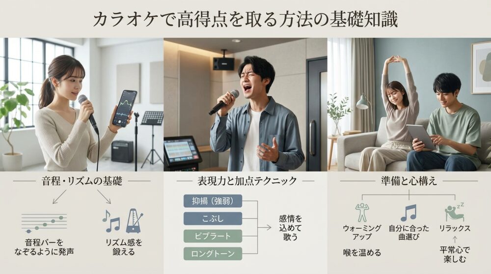 カラオケで高得点を取る方法の基礎知識