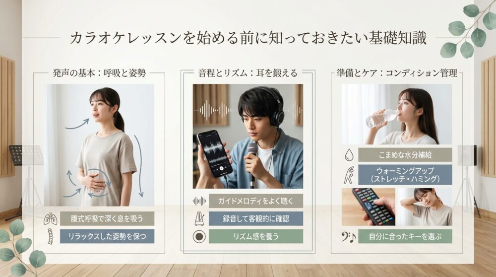 カラオケレッスンを始める前に知っておきたい基礎知識