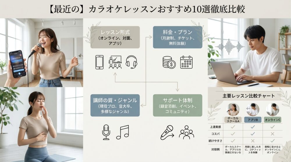 【最近の】カラオケレッスンおすすめ10選徹底比較
