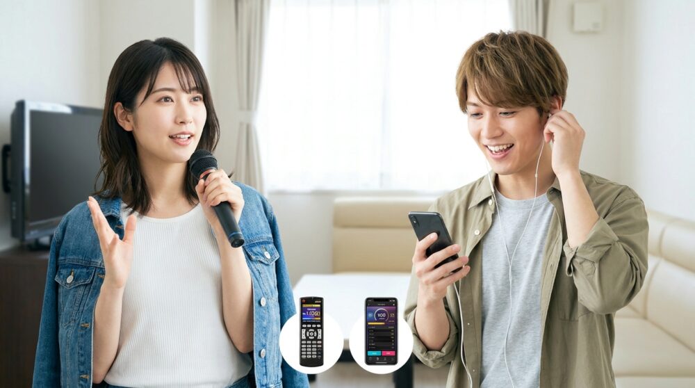 カラオケ点数取る方法の解説イメージ