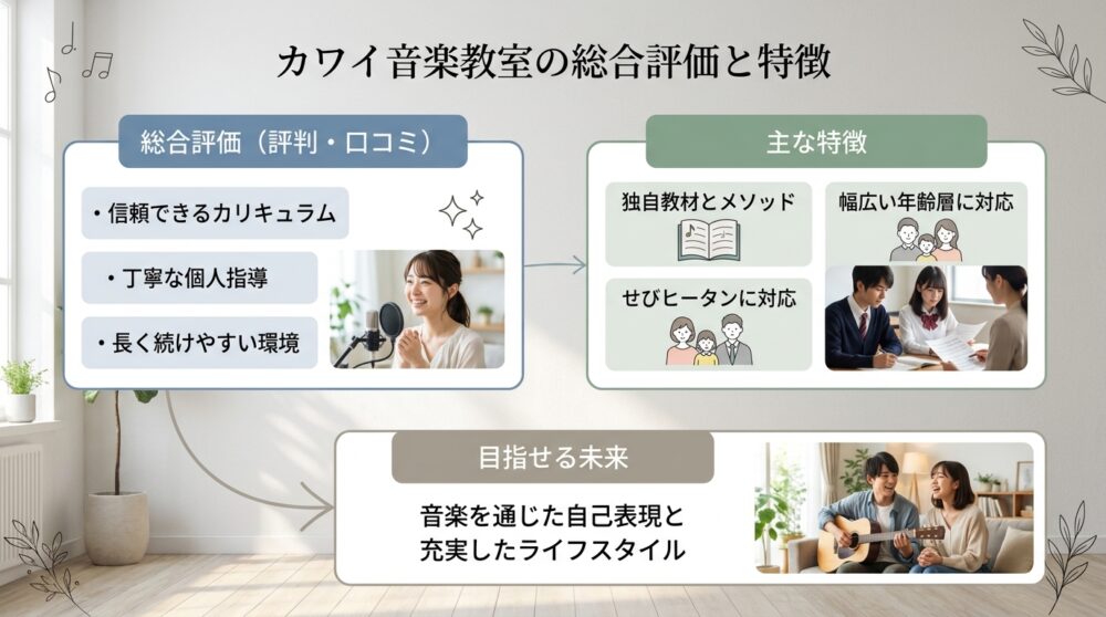 カワイ音楽教室の総合評価と特徴