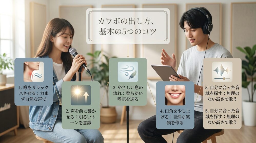 カワボの出し方、基本の5つのコツ