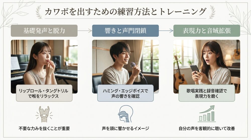 カワボを出すための練習方法とトレーニング