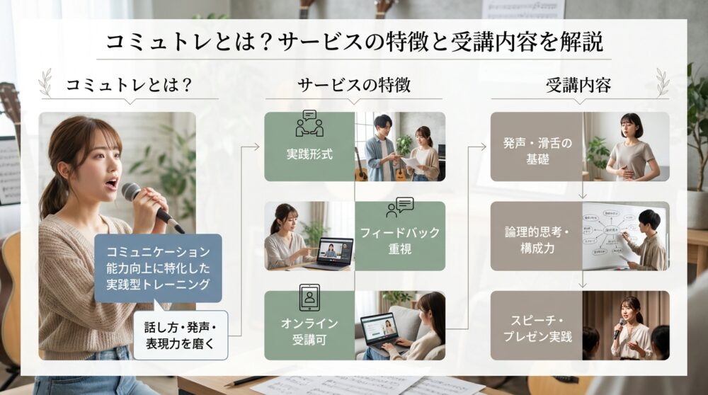コミュトレとは？サービスの特徴と受講内容を解説