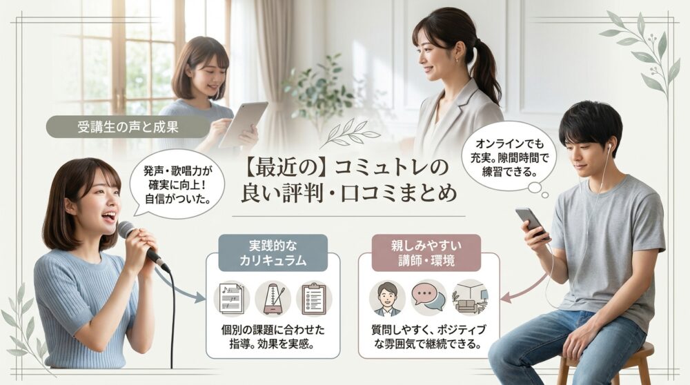 【最近の】コミュトレの良い評判・口コミまとめ