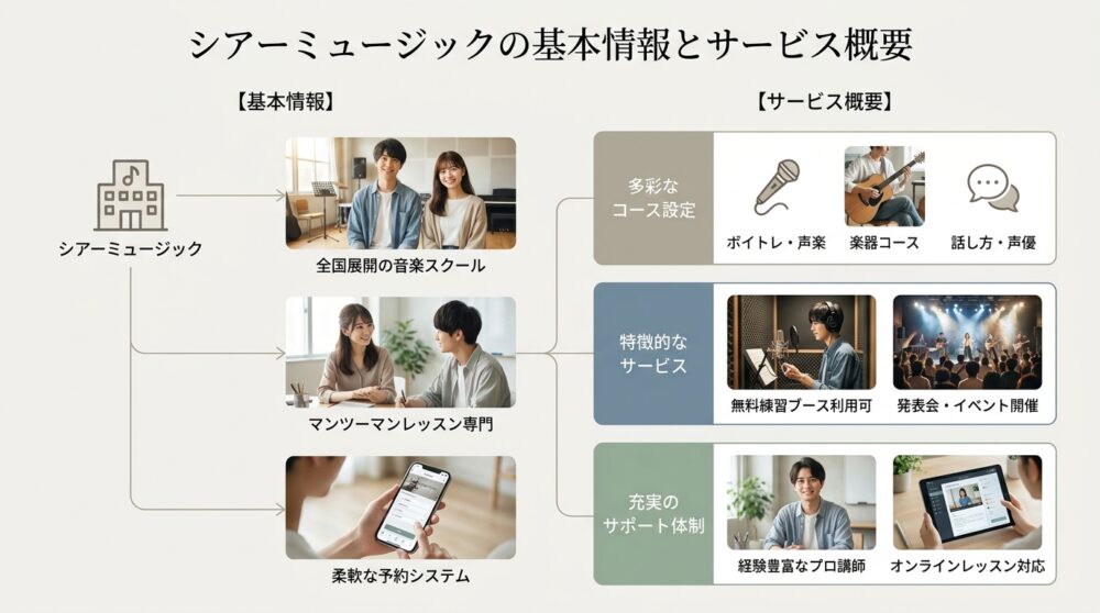 シアーミュージックの基本情報とサービス概要