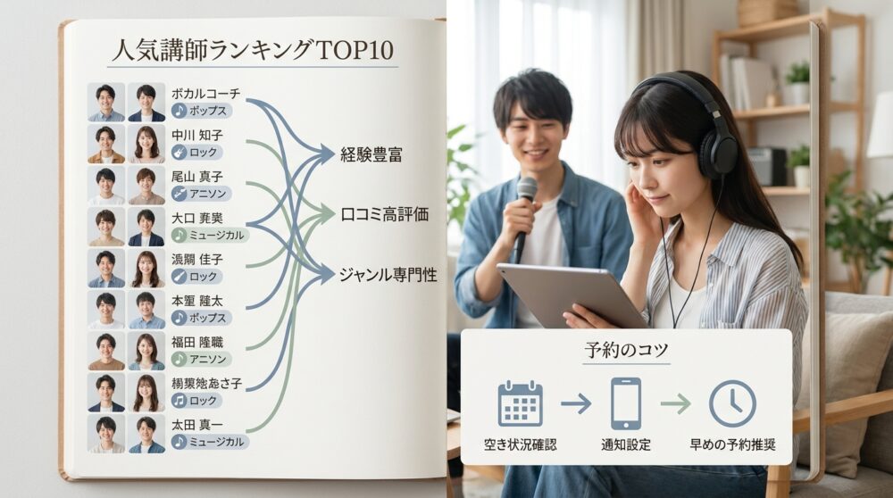 人気講師ランキングTOP10と予約のコツ