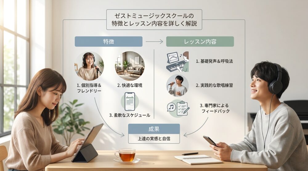 ゼストミュージックスクールの特徴とレッスン内容を詳しく解説