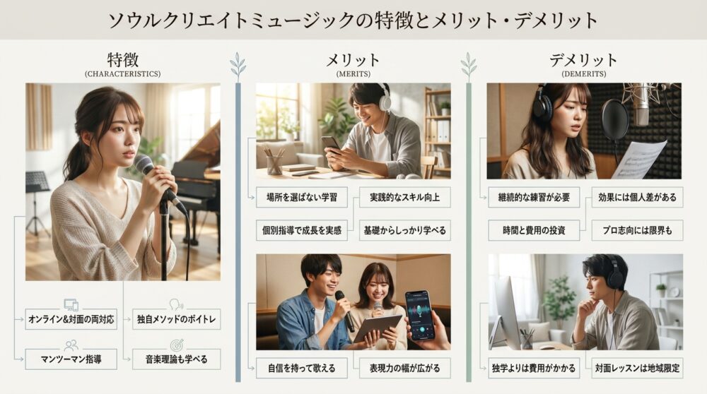ソウルクリエイトミュージックの特徴とメリット・デメリット
