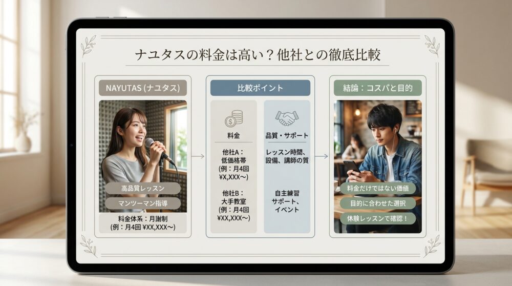 ナユタスの料金は高い？他社との徹底比較
