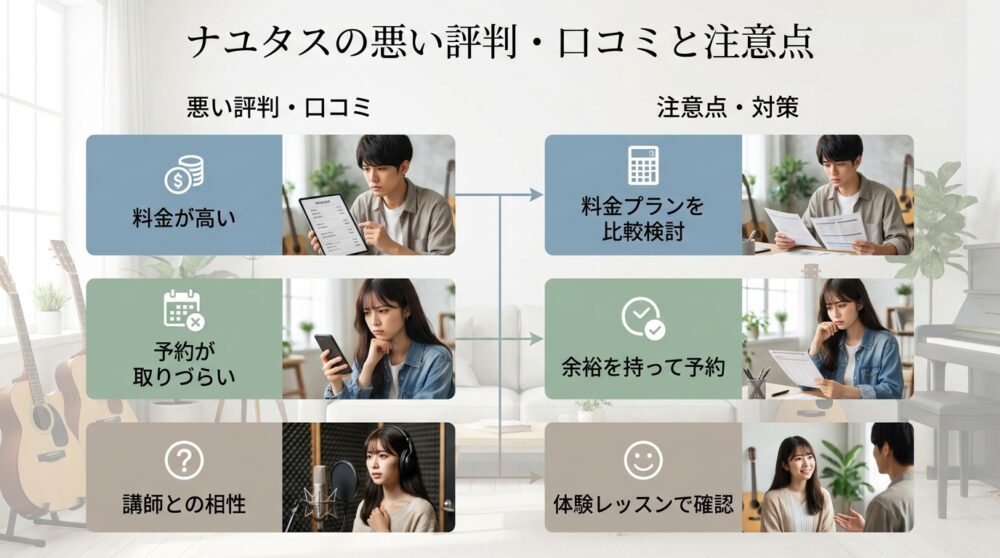ナユタスの悪い評判・口コミと注意点