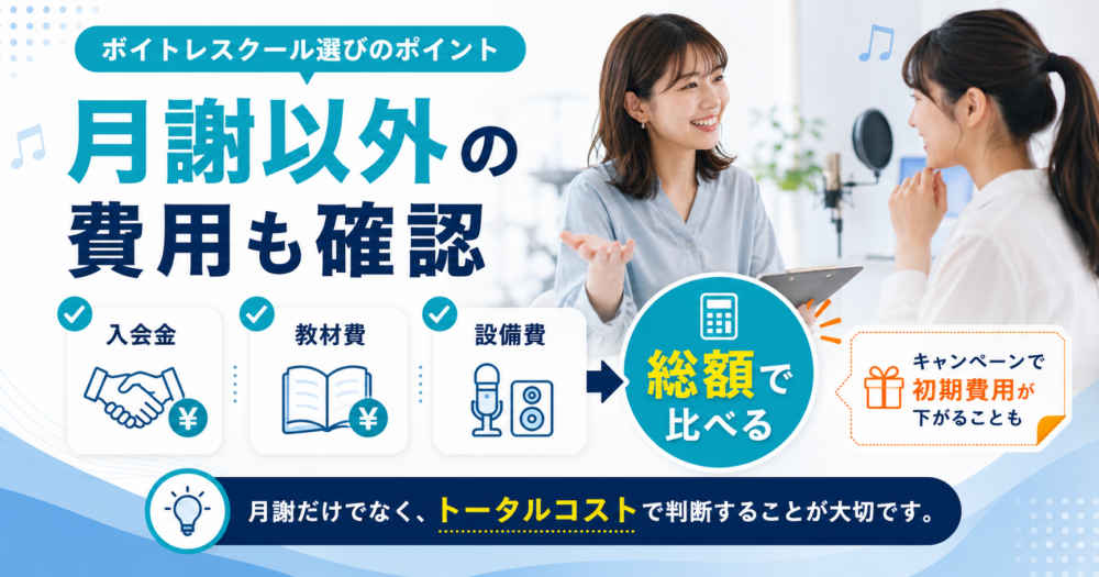 教材費・施設利用料・講師指名料など追加費用を確認する図解
