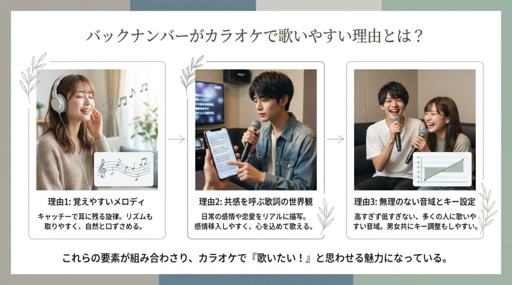 バックナンバーがカラオケで歌いやすい理由とは?