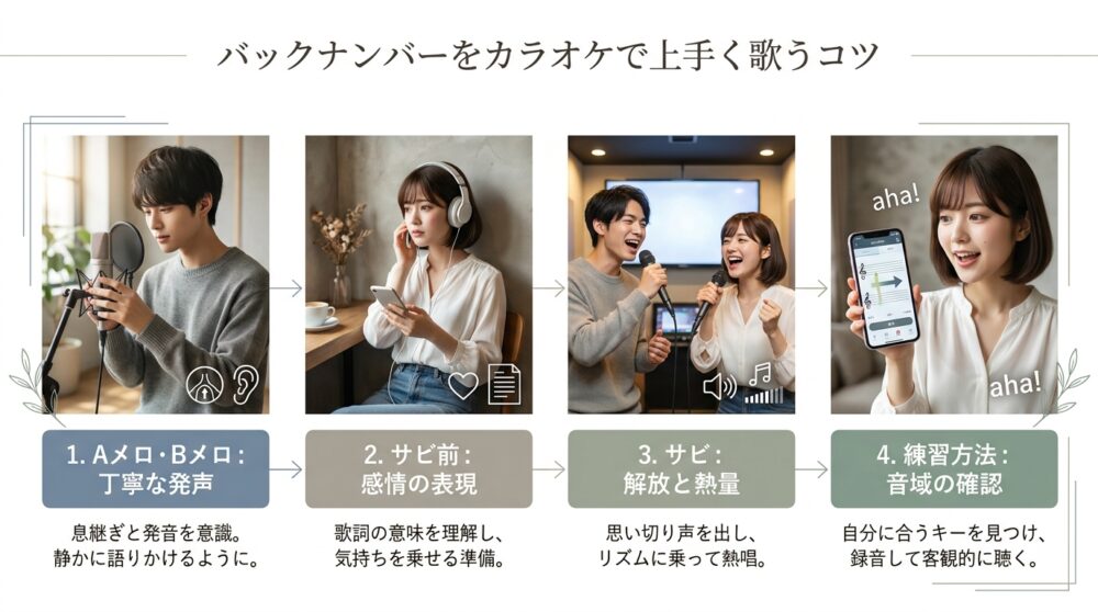バックナンバーをカラオケで上手く歌うコツ