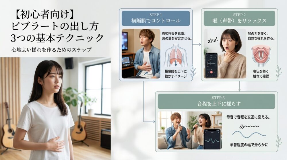 【初心者向け】ビブラートの出し方3つの基本テクニック